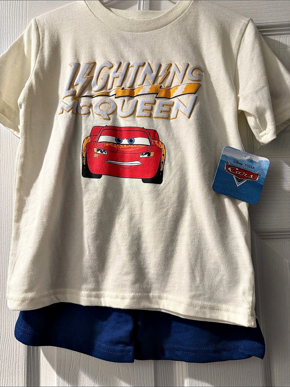 Disney Pixar Cars Lightning McQueen Lightning McQueen T-Shirt & Shorts Set NWT